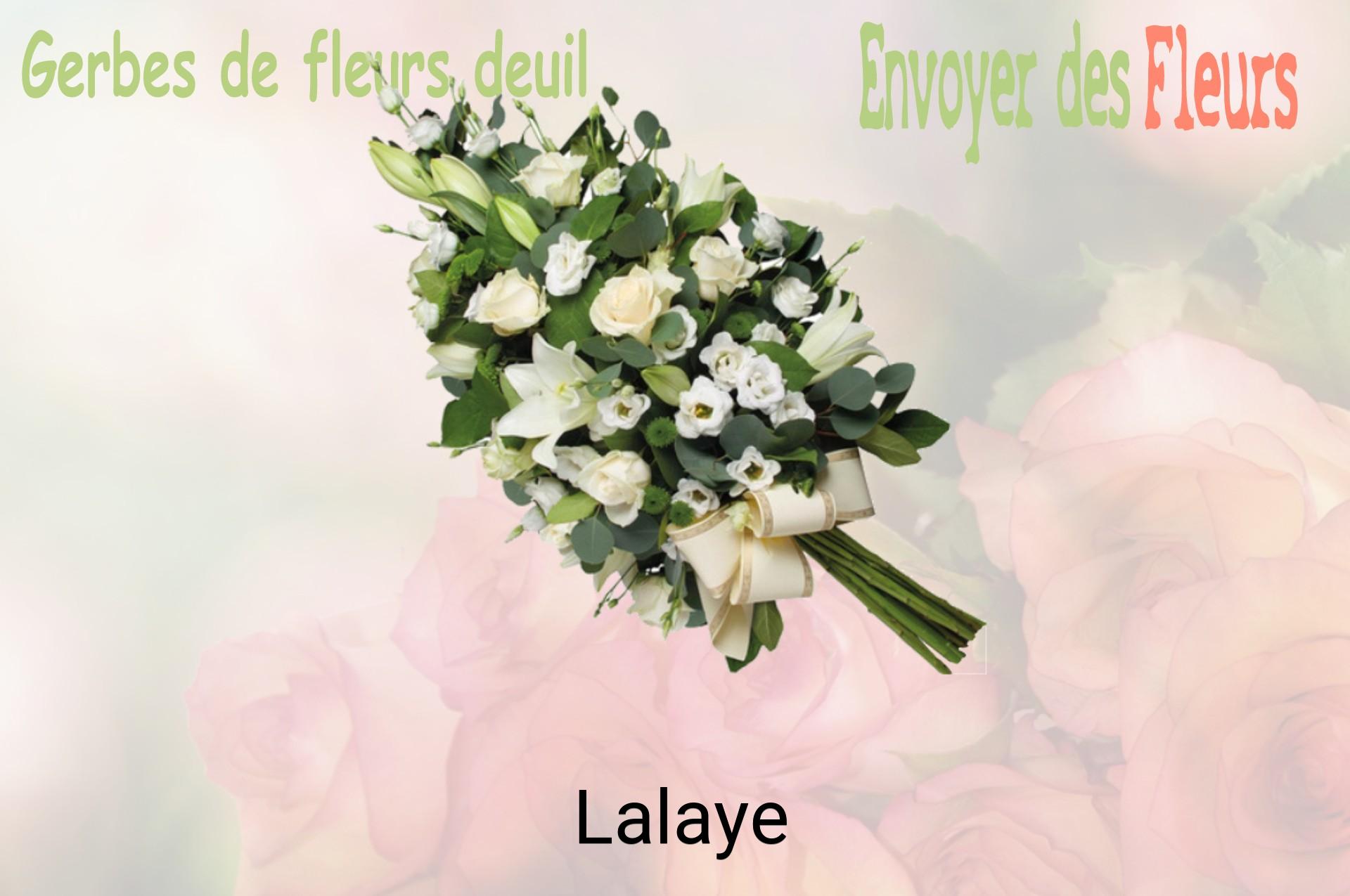 Gerbe de fleurs de deuil livrée à Lalaye